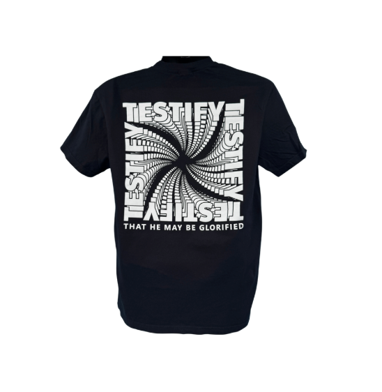 TESTIFY Spiral Tee - Black